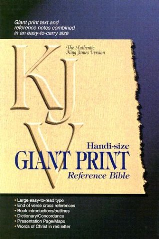 9780529111234: Handi-Size Giant Print Reference Bible-KJV