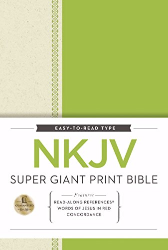 Stock image for NKJV, Super Giant Print Reference Bible, Giant Print, Hardcover, Red Letter Edition for sale by GoldenWavesOfBooks
