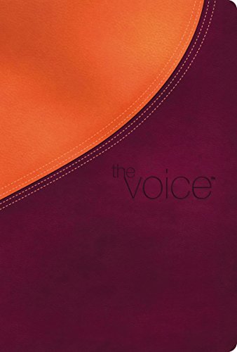 9780529112682: The Voice Bible, Leathersoft, Orange/Purple: Step Into the Story of Scripture (Signature)