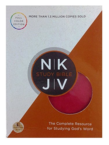 Beispielbild fr NKJV Study Bible, Leathersoft, Pink/Brown: Full-Color Edition zum Verkauf von McCord Books