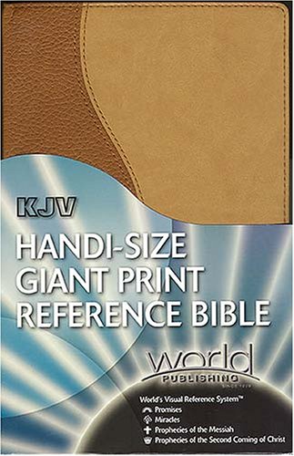 Handi-size Giant Print Reference Bible: King James Version, World's Visual Reference System, Burgundy Bonded Leather, Indexed (9780529123718) by Anonymous