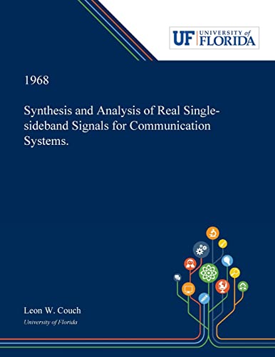 9780530019284: Synthesis and Analysis of Real Single-sideband Signals for Communication Systems.