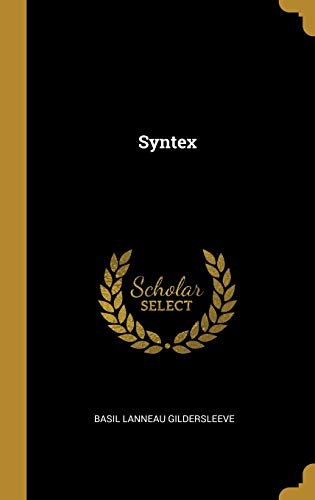 9780530088464: Syntex