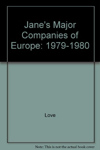 Stock image for Jane's Major Companies of Europe: 1979-1980 for sale by Bingo Books 2