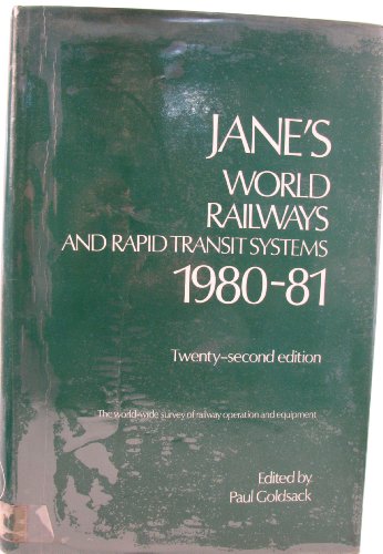 Imagen de archivo de Jane's World Rail Ways, 1980-81 a la venta por Bookmarc's