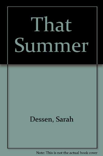 Imagen de archivo de That Summer a la venta por Top Notch Books