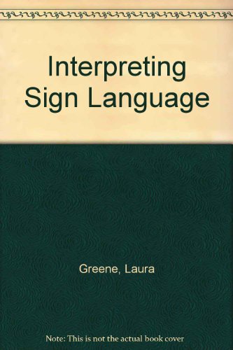Stock image for Interpreting Sign Language for sale by HPB-Red