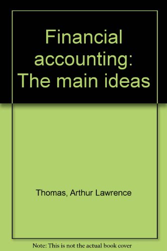 9780534000936: Title: Financial accounting The main ideas