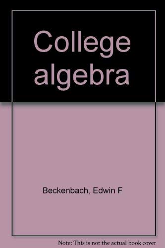 Stock image for College algebra for sale by HPB-Red