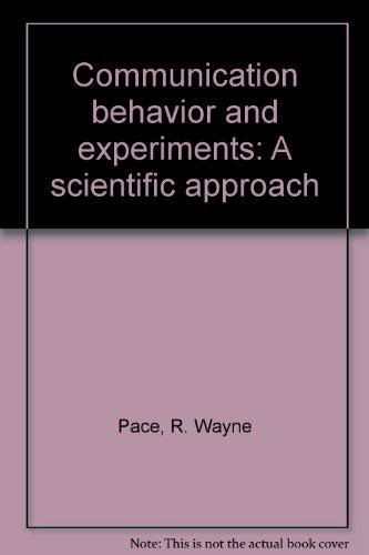 Stock image for Communication behavior and experiments: A scientific approach for sale by HPB-Red