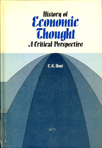 9780534005818: History of Economic Thought: A Critical Perspective