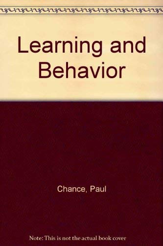 Beispielbild fr Learning and Behavior zum Verkauf von Better World Books