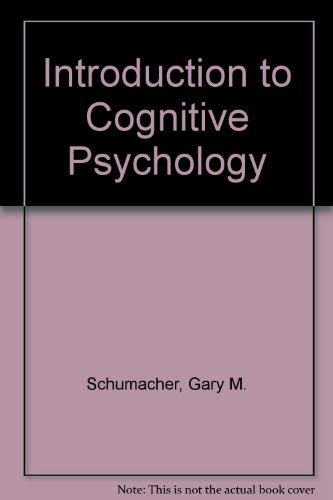 Beispielbild fr An Introduction to Cognitive Psychology zum Verkauf von PsychoBabel & Skoob Books