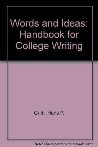 Beispielbild fr Words and Ideas: A Handbook for College Writing zum Verkauf von Wonder Book