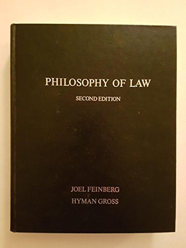 Beispielbild fr Philosophy of Law zum Verkauf von Better World Books