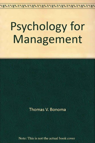 Imagen de archivo de Psychology for management a la venta por SecondSale