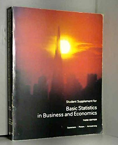 9780534009199: Student supplement for Basic statistics: In business and economics, third edition