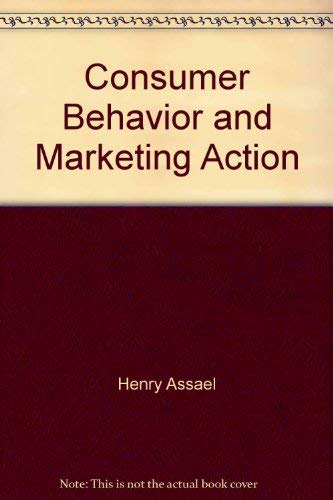 Stock image for Consumer behavior and marketing action for sale by Half Price Books Inc.