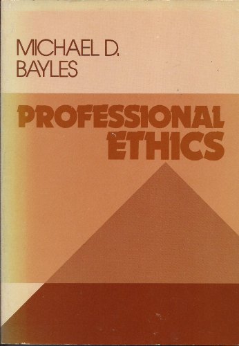 Beispielbild fr Professional Ethics zum Verkauf von Better World Books