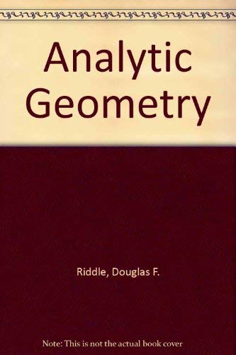 9780534010300: Analytic geometry