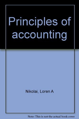 Imagen de archivo de Principles of Accounting a la venta por Better World Books