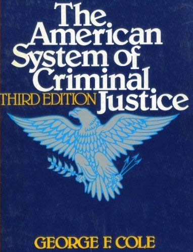 Stock image for The American system of criminal justice for sale by Cronus Books