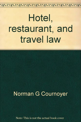 Beispielbild fr Hotel, restaurant, and travel law zum Verkauf von ThriftBooks-Dallas