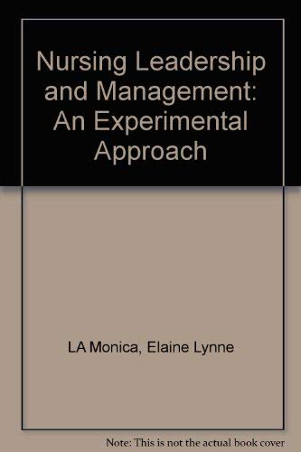 Imagen de archivo de Nursing Leadership and Management: An Experiential Approach a la venta por UHR Books