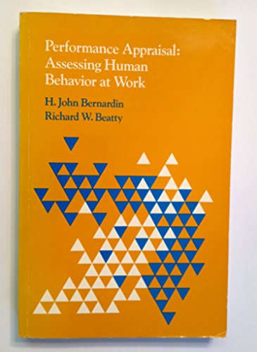 9780534013981: Performance Appraisal: Assessing Human Behaviour at Work