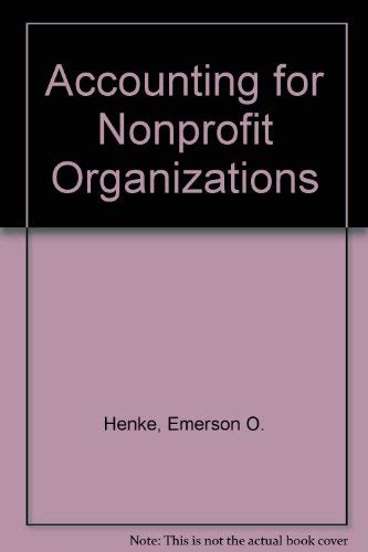 Stock image for Accounting for Nonprofit Organizations for sale by dsmbooks
