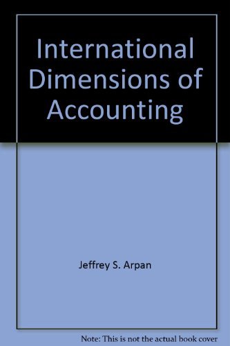 9780534014674: International dimensions of accounting (The Kent international business series)