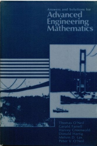 Beispielbild fr Advncd Engnrng Maths Ans/Sol zum Verkauf von Irish Booksellers