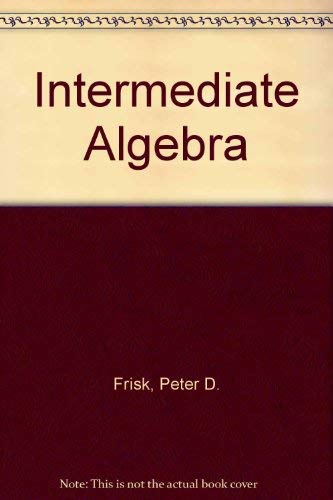 9780534029067: Intermediate algebra