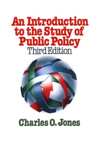 Imagen de archivo de An Introduction to the Study of Public Policy a la venta por SecondSale