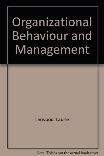 Beispielbild fr Organizational Behavior and Management zum Verkauf von Mispah books