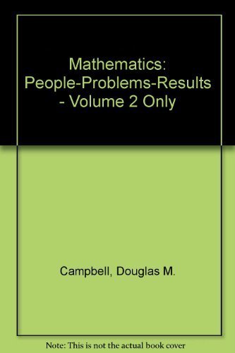 Stock image for Mathematics: People-Problems-Results - Volume 2 Only for sale by Wonder Book