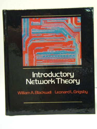 Imagen de archivo de Introductory Network Theory a la venta por Better World Books