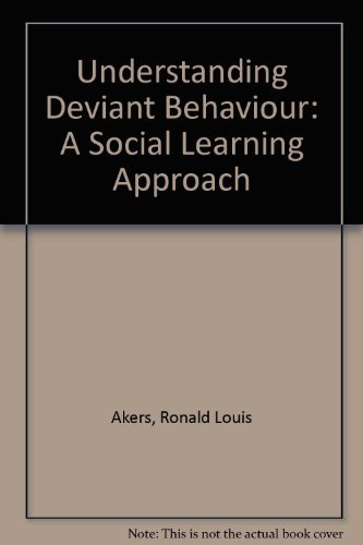 Stock image for Deviant Behavior: A Social Learning Approach for sale by Once Upon A Time Books