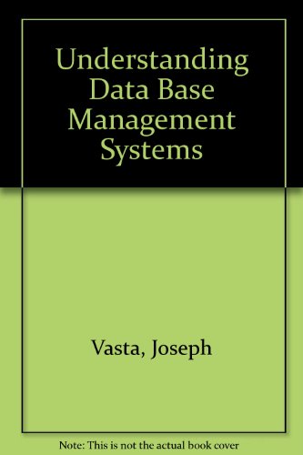 Beispielbild fr Understanding Data Base Management Systems zum Verkauf von medimops