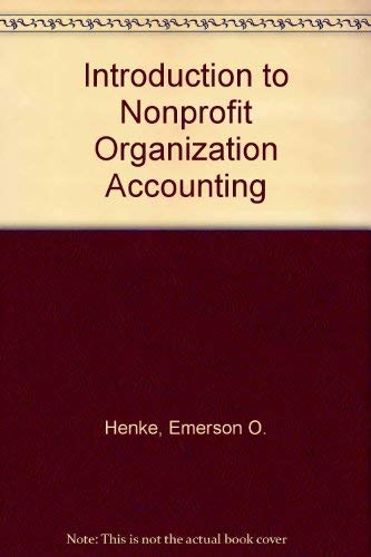 Stock image for Introduction to nonprofit organization accounting for sale by Ergodebooks