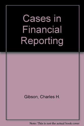 Imagen de archivo de Cases in Financial Reporting a la venta por Wonder Book