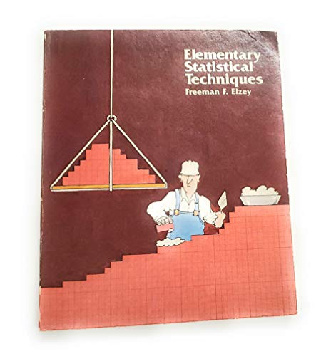 Imagen de archivo de Elementary statistical techniques a la venta por Wonder Book