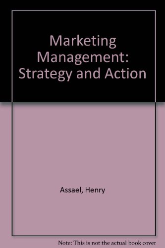 Imagen de archivo de Marketing Management: Strategy and Action a la venta por Wonder Book