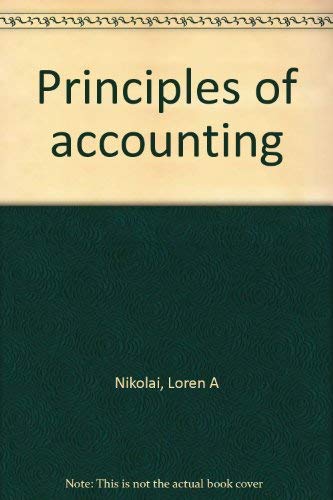 9780534051242: Principles of Accounting