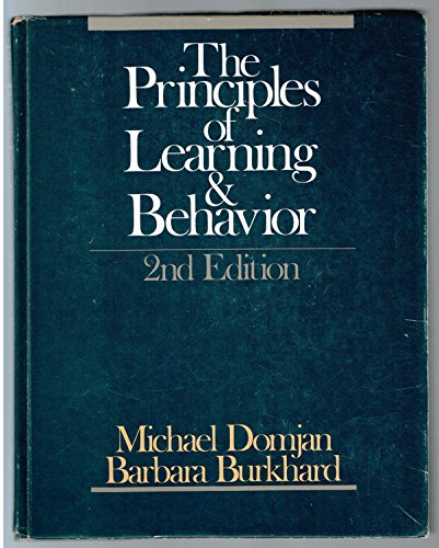 9780534052089: The principles of learning & behavior