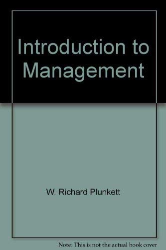 Stock image for Introduction To Management for sale by Better World Books