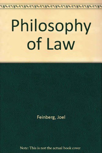 Imagen de archivo de Philosophy of Law a la venta por Better World Books