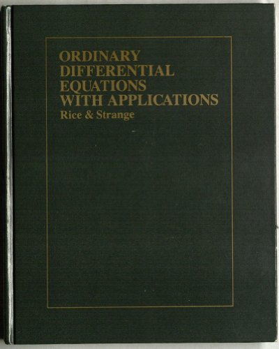 Stock image for Ordinary differential equations with applications for sale by Better World Books