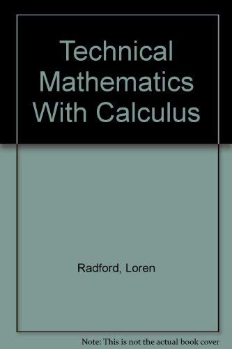 Imagen de archivo de Technical Mathematics With Calculus a la venta por HPB-Red