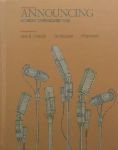 Imagen de archivo de Announcing : Broadcast Communicating Today a la venta por Better World Books